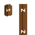 Slot N Corten Vineyard Line Post 