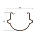 Dimension Corten Vineyard Line Post 