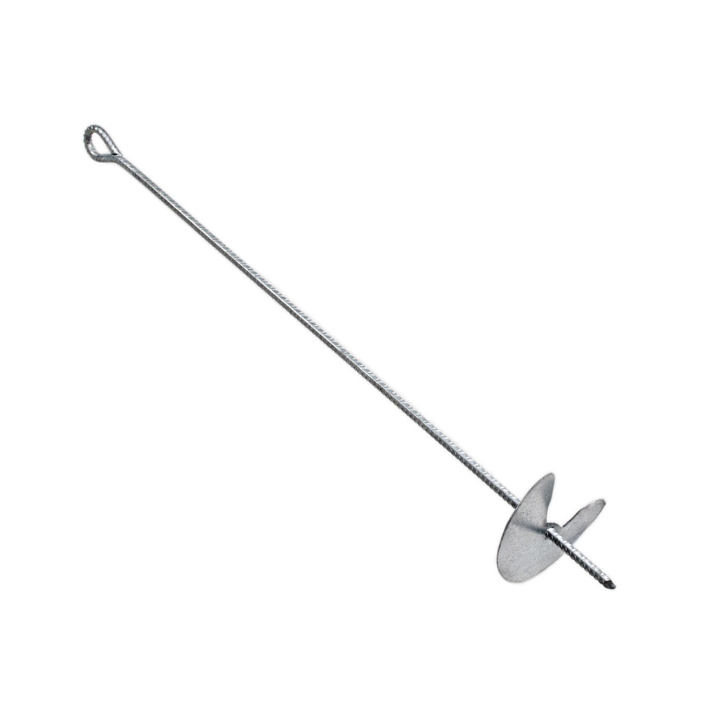 Helical ground anchors for vineyard trellis systems