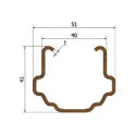 dimension corten vineyard post