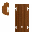 Corten tubular vineyard post – integrated slots and perimeter ribbing