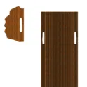 Corten tubular vineyard post shaft with 