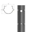 Galvanised steel vineyard post BIG model
