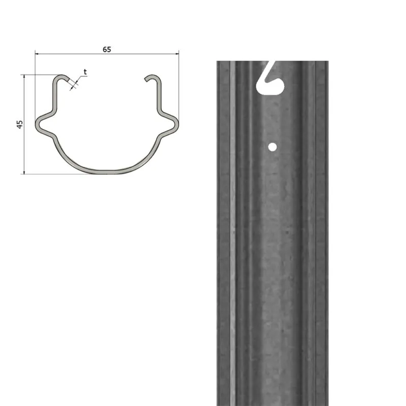 Galvanised Vineyard Post “CORTINA” – J-Slot | Sika